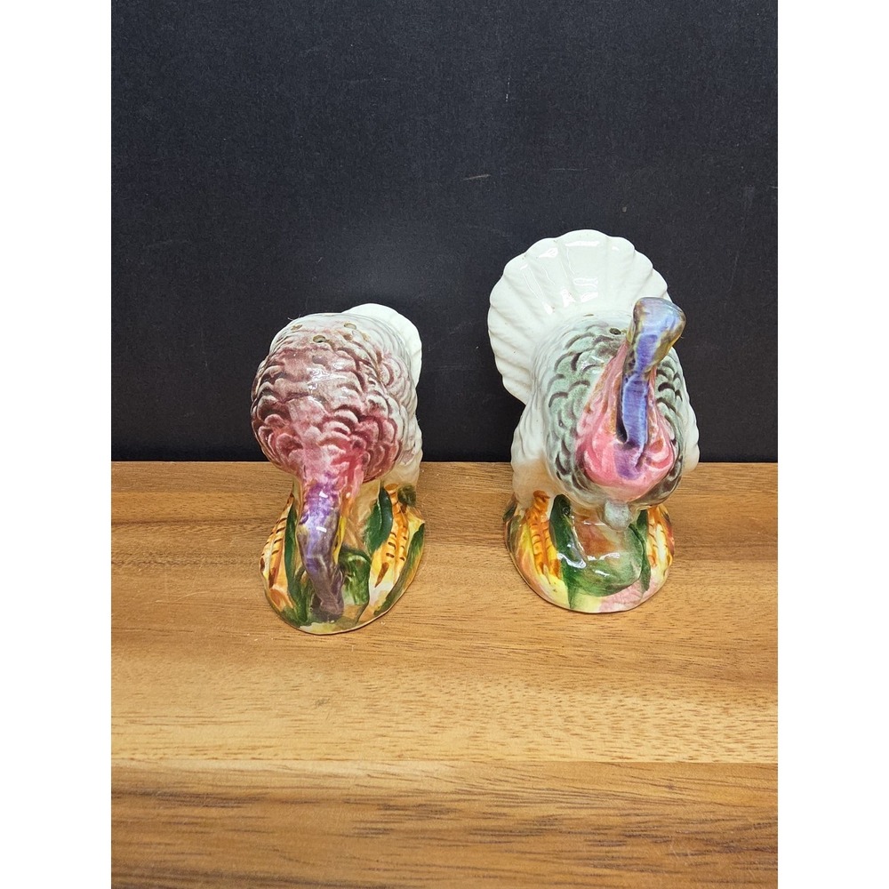 Vtg Turkey Salt & Pepper Shakers Maed In Japan Thanksgiving
